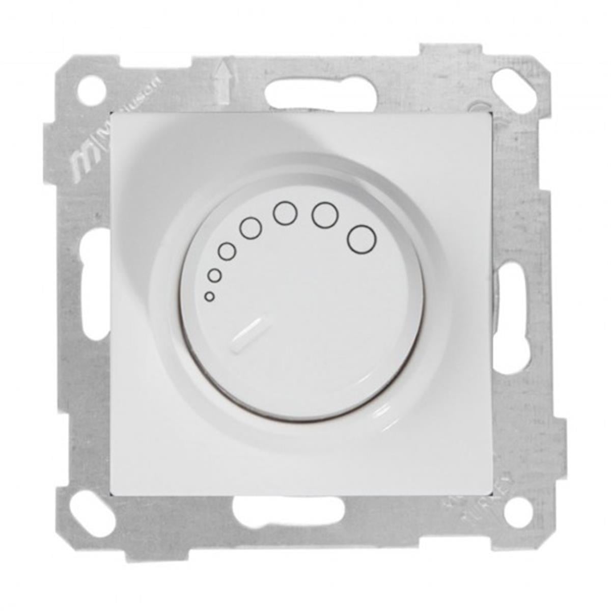 MUTLUSAN RİTA BEYAZ MEKANİZMA + TUŞ RL IŞIKLI DİMMER 600W 2200 440 0201
