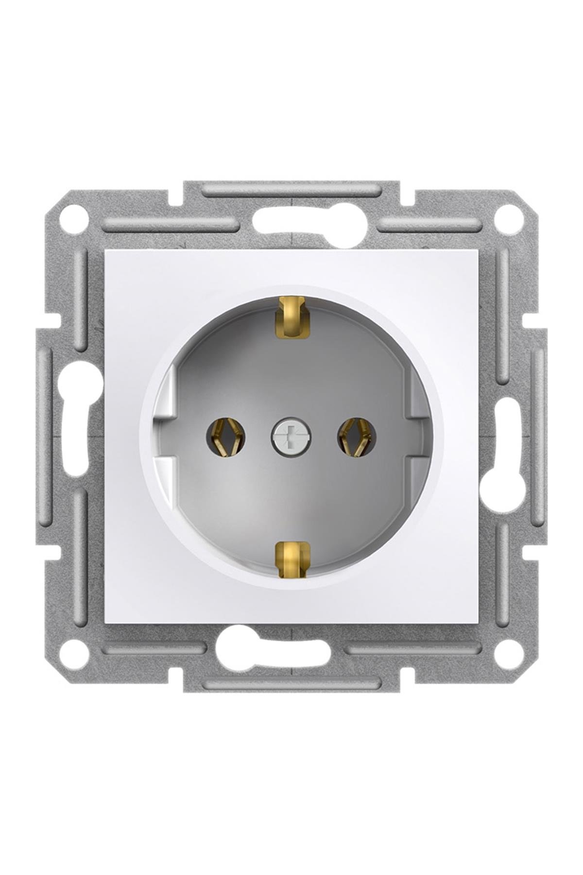 SCHNEIDER EPH2970121 16A ASFORA BEYAZ ÇERÇEVESİZ TOPRAKLI PRİZ