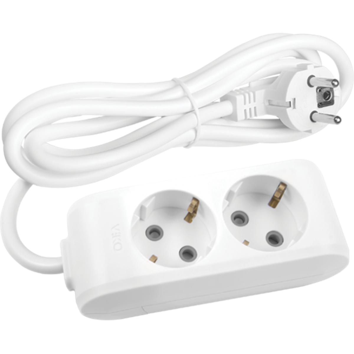 VİKO 90113202 MULTİ-LET 2Lİ PRİZ ÇOCUK KORUMALI TOPRAKLI 2 METRE KABLOLU GRUP PRİZ