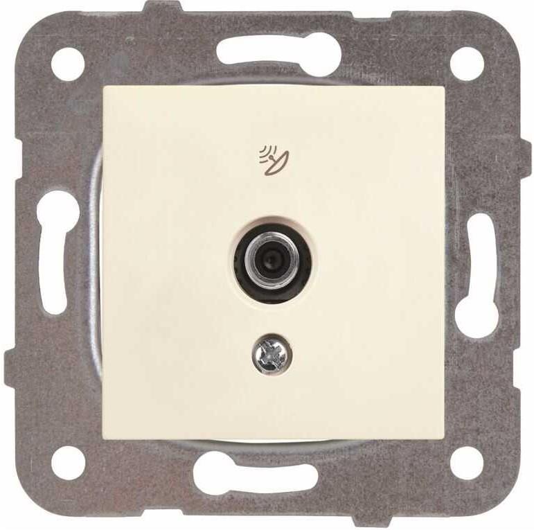 Viko 90967209 Uydu Prizi (F Konnektörlü - Sonlu) [Krem]