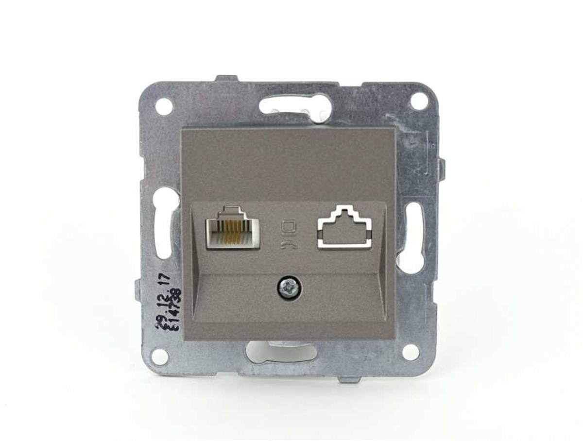 VİKO 92600013 NOVELLA/TRENDA TEKLİ NÜMERİS TELEFON PRİZ MEKANİZMASI (CAT 3) (SADECE MEKANİZMA)