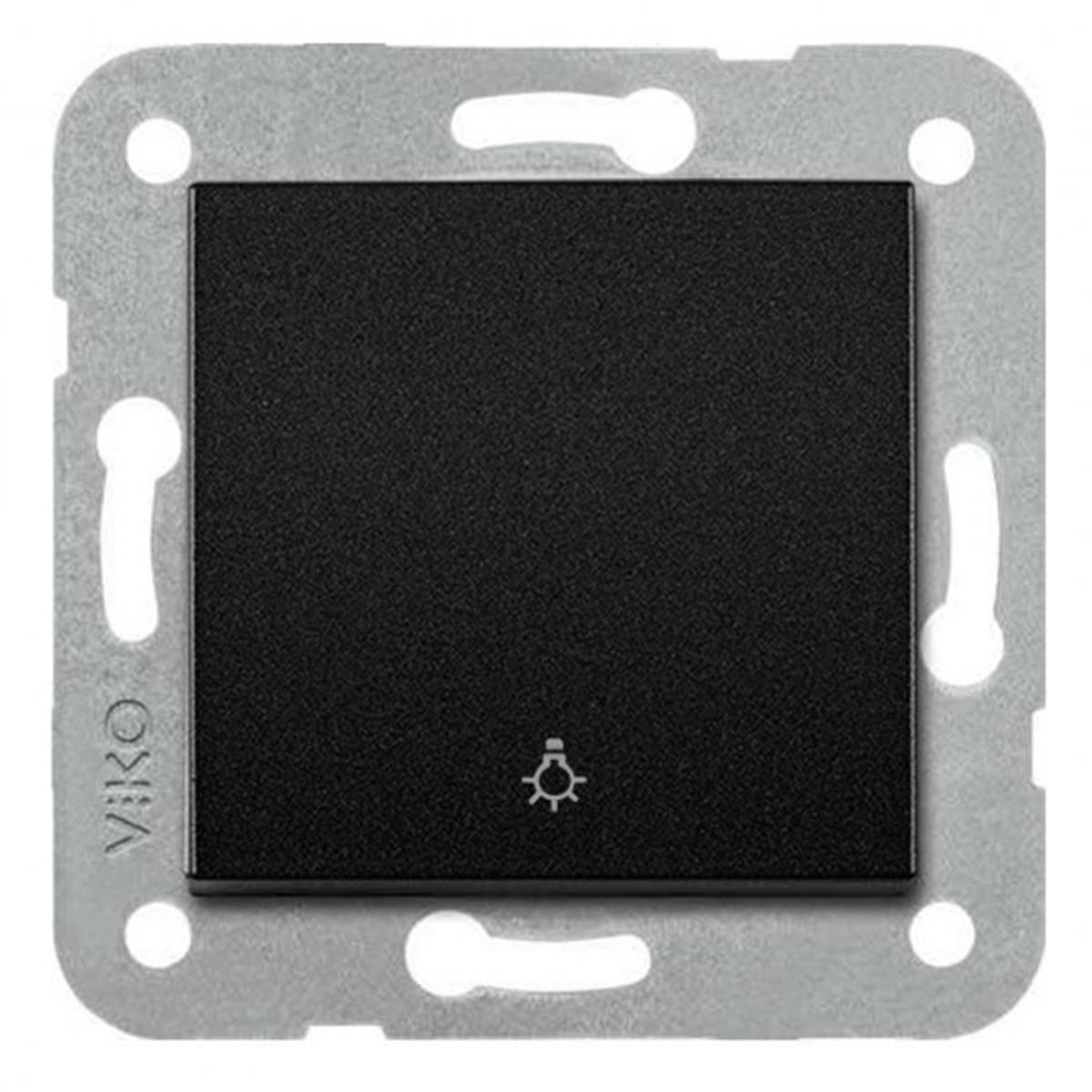 VİKO 92605503 NOVELLA/TRENDA SİYAH LİGHT DÜĞME (MEKANİZMA HARİÇ)