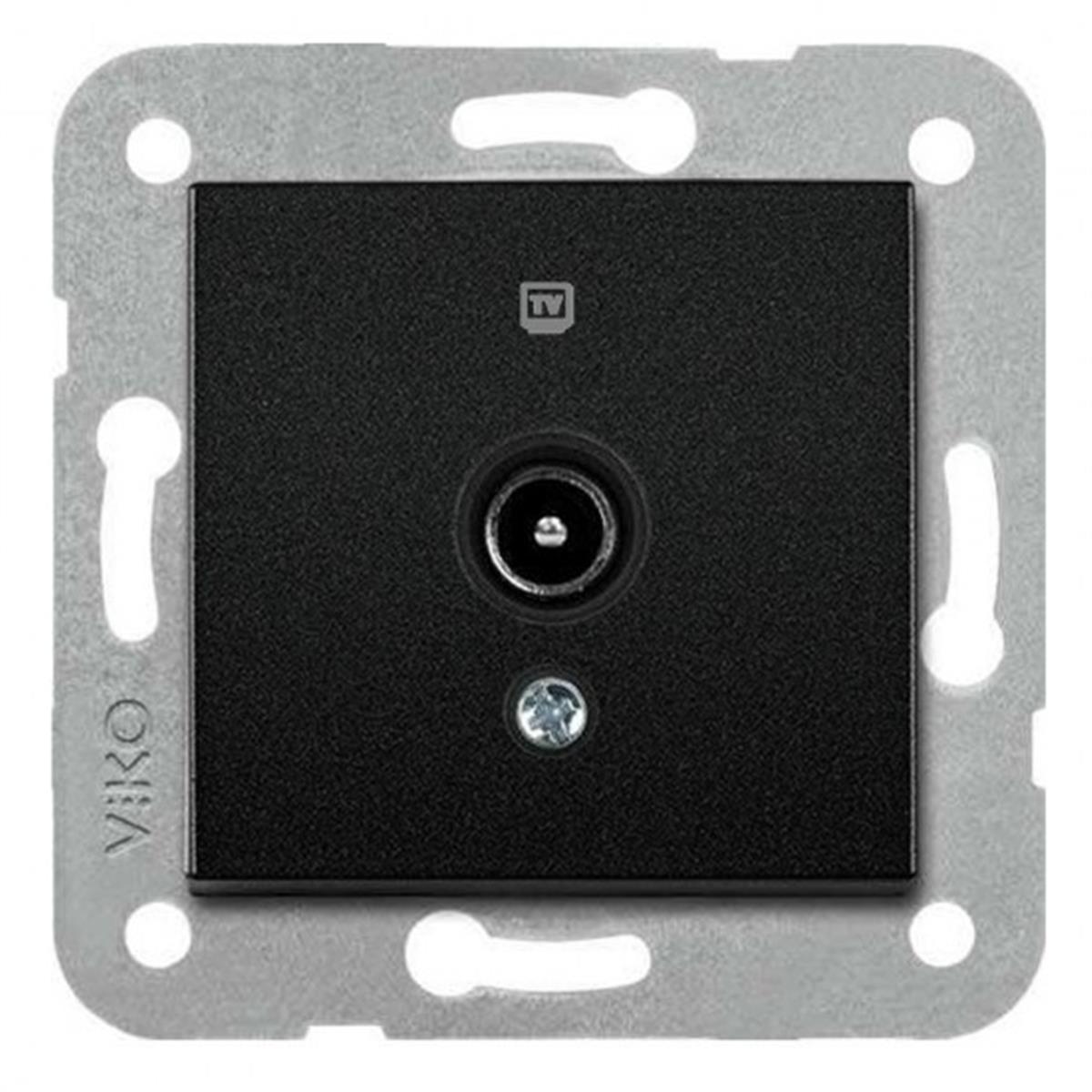 VİKO 92605510 NOVELLA/TRENDA SİYAH TV PRİZİ KAPAK (MEKANİZMA HARİÇ)