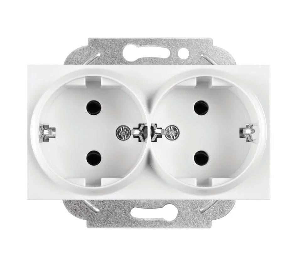 Viko Karre İkili Topraklı Priz- Beyaz (Çerçeve Hariç) - Beyaz 90967056