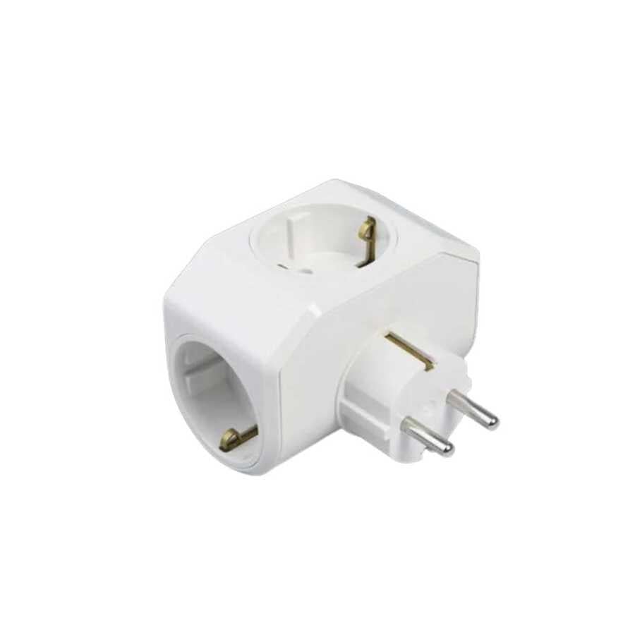 Viko Yonca Plus Beyaz Üçlü Topraklı Priz 90303003