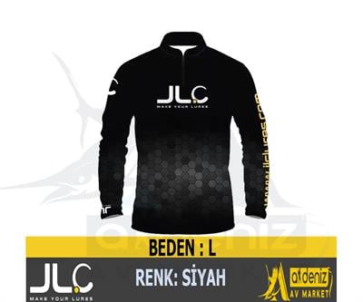 JLC Lures Lycra Long Sleeve Men's Technical T-Shirt Black Size:#LJLC JİGGİNG A LA CARTA
