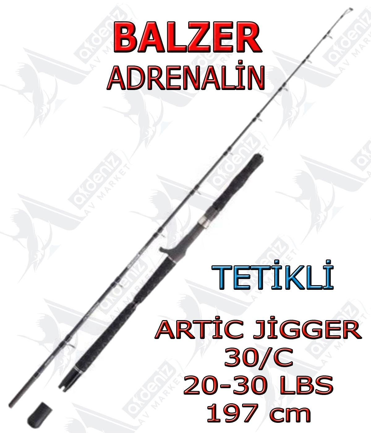 Balzer Adrenalin Artic Jigger 30/C 20-30 Lbs 197 Cm Jig Kamışı  (Tetikli-2 Parça)BALZER