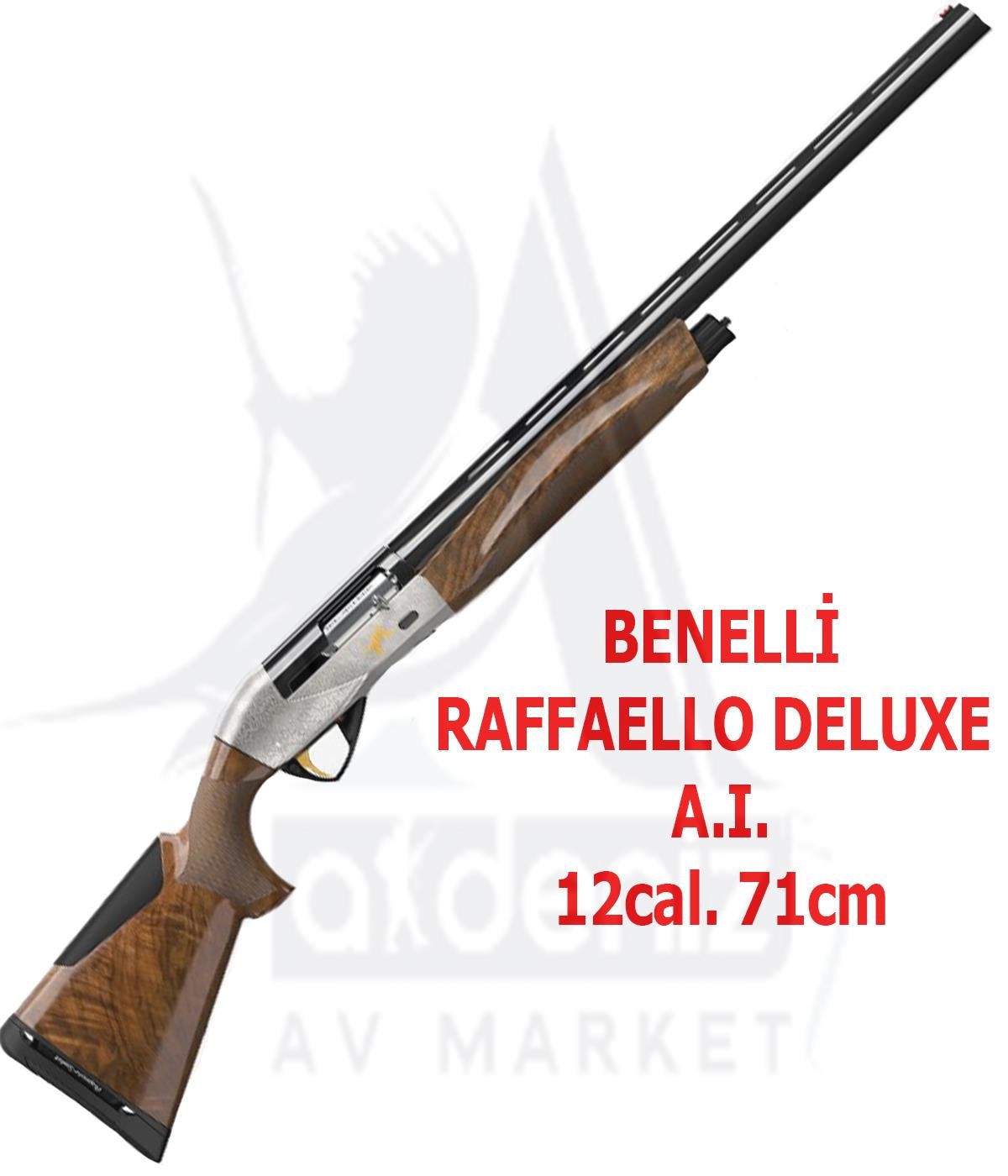 Benelli Raffaello Deluxe A.I. 12 cal. 71 cm Y.Oto Yivsiz Av TüfeğiBENELLİ