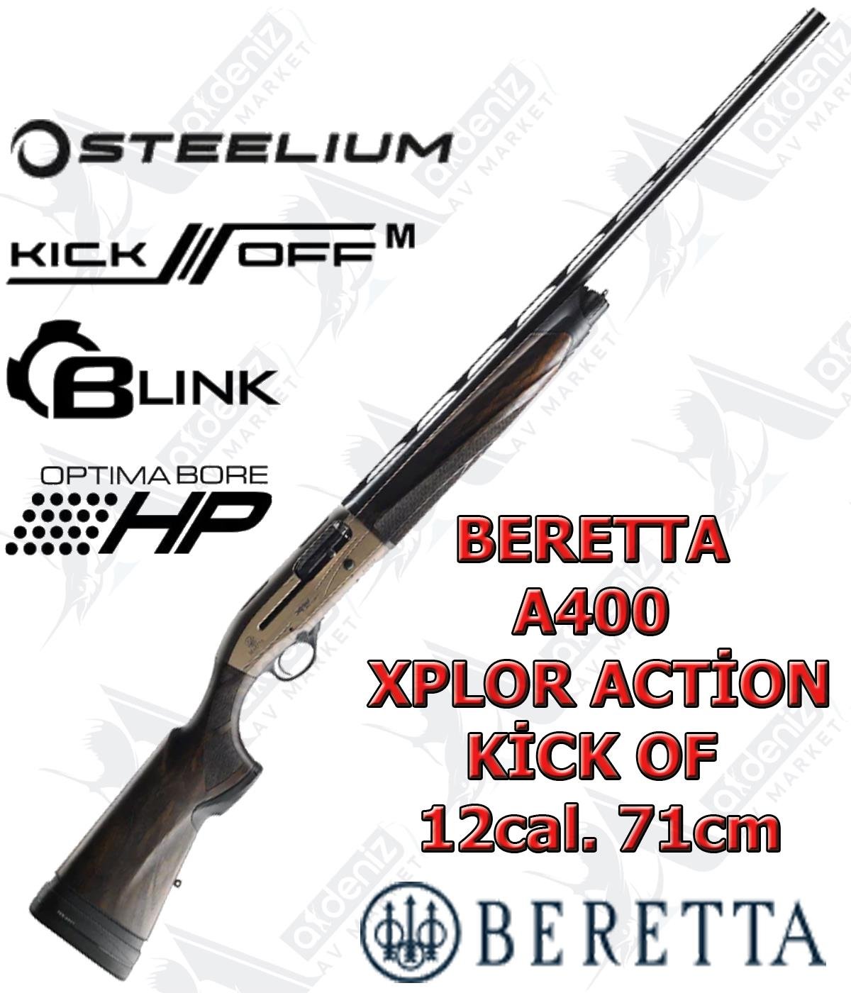 Beretta A400 Xplor Action Kick Off 12 cal. 71 cm Y.Oto Yivsiz Av TüfeğiBERETTA