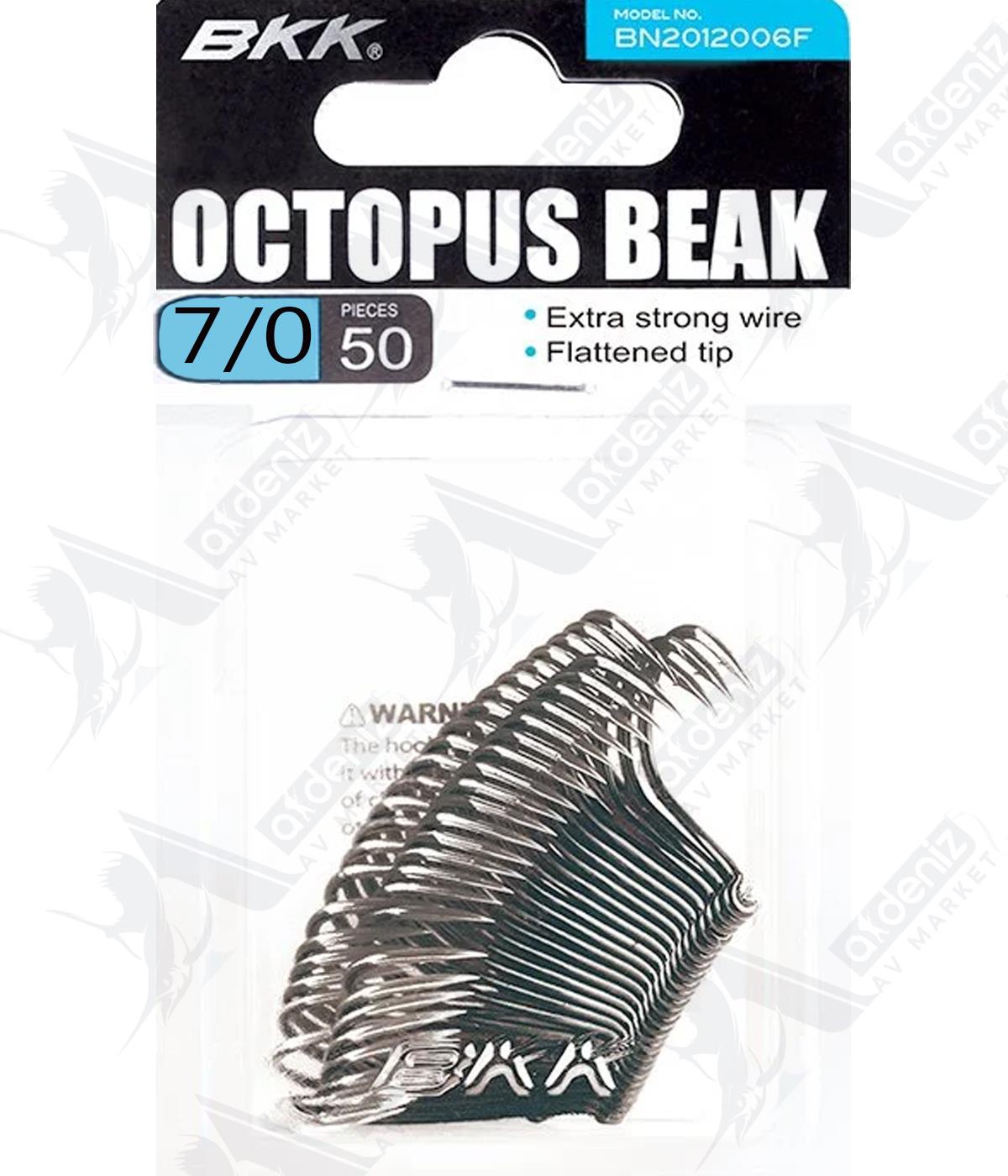 BKK Octopus Beak Olta İğnesi 50'li Paket No:7/0BKK