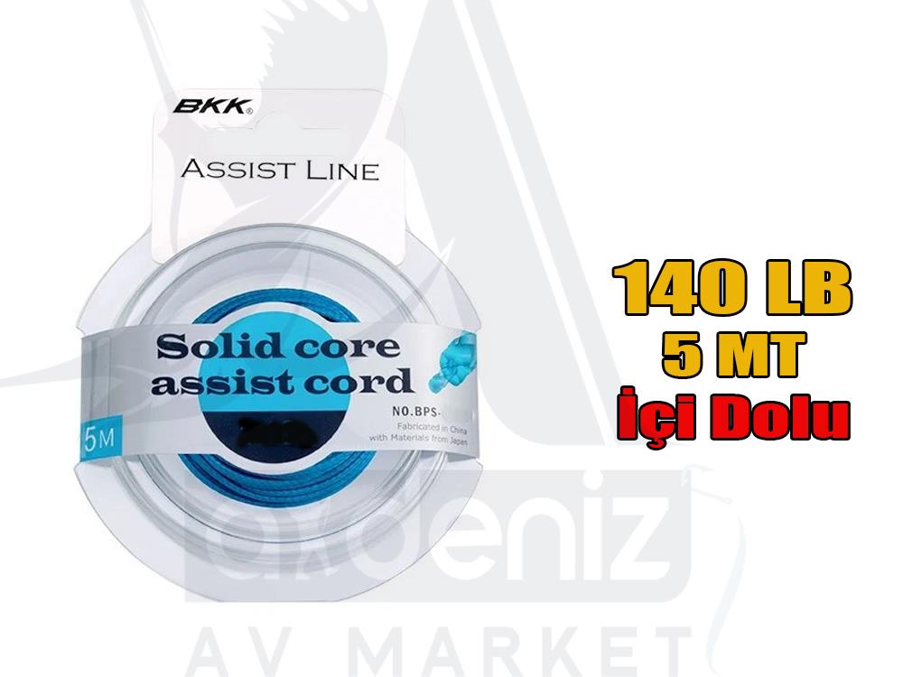 BKK Solid Core Assist Cord 140 lb 5 mt Blue (MAVi) Assist LineBKK