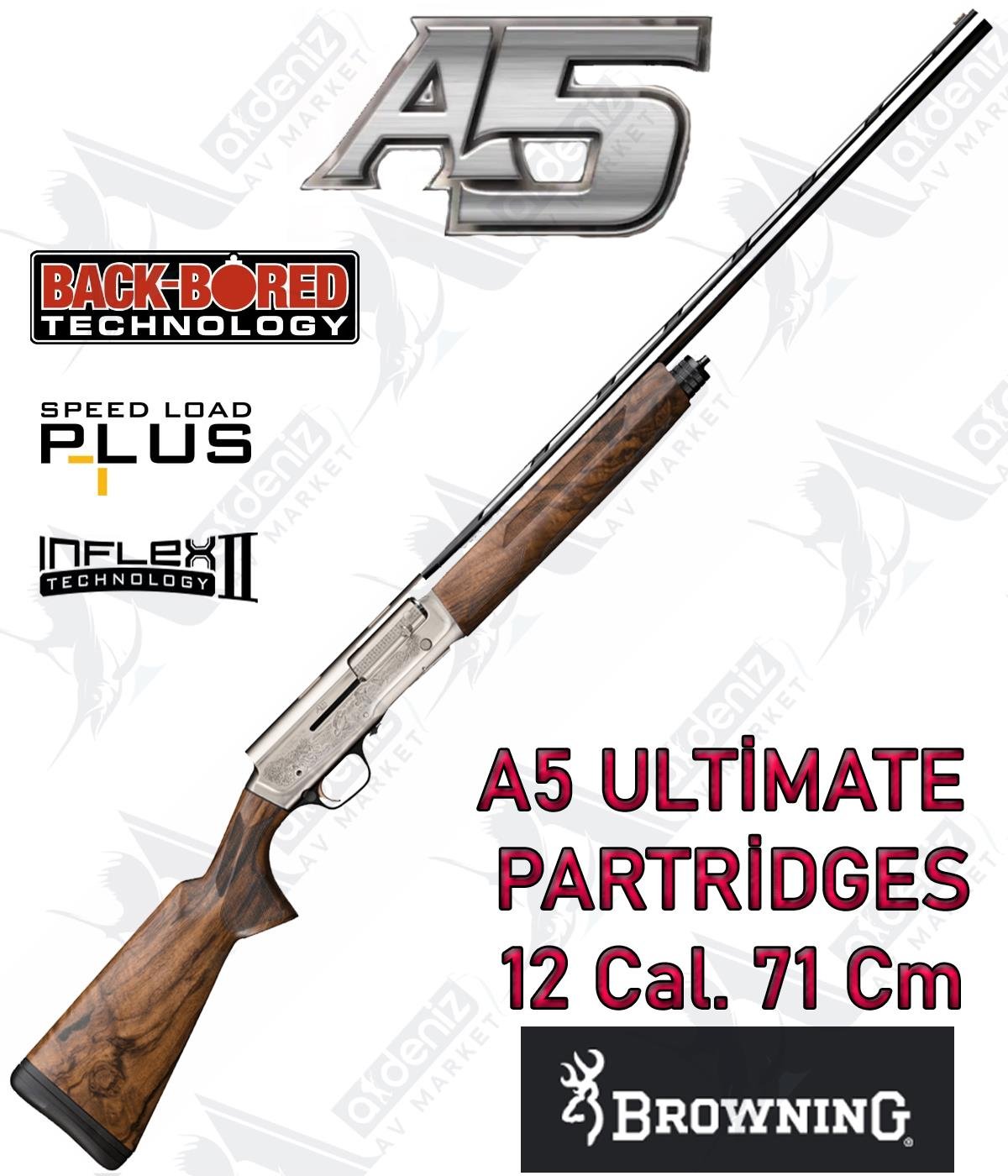 Browning A5 Ultimate Partridges 12 Cal. 71 Cm Yarı Otomatik Yivsiz Av TüfeğiBROWNİNG