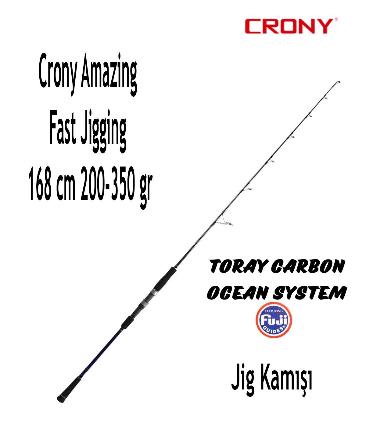 Crony Amazing Fast Brısk Jigging (Spinning Tip) Tek Parça Jig Kamışı 168 cm 200-350 grCRONY