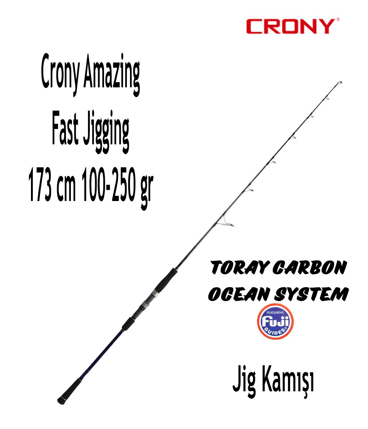 Crony Amazing Fast Brısk Jigging (Spinning Tip) Tek Parça Jig Kamışı 173 cm 100-250 grCRONY