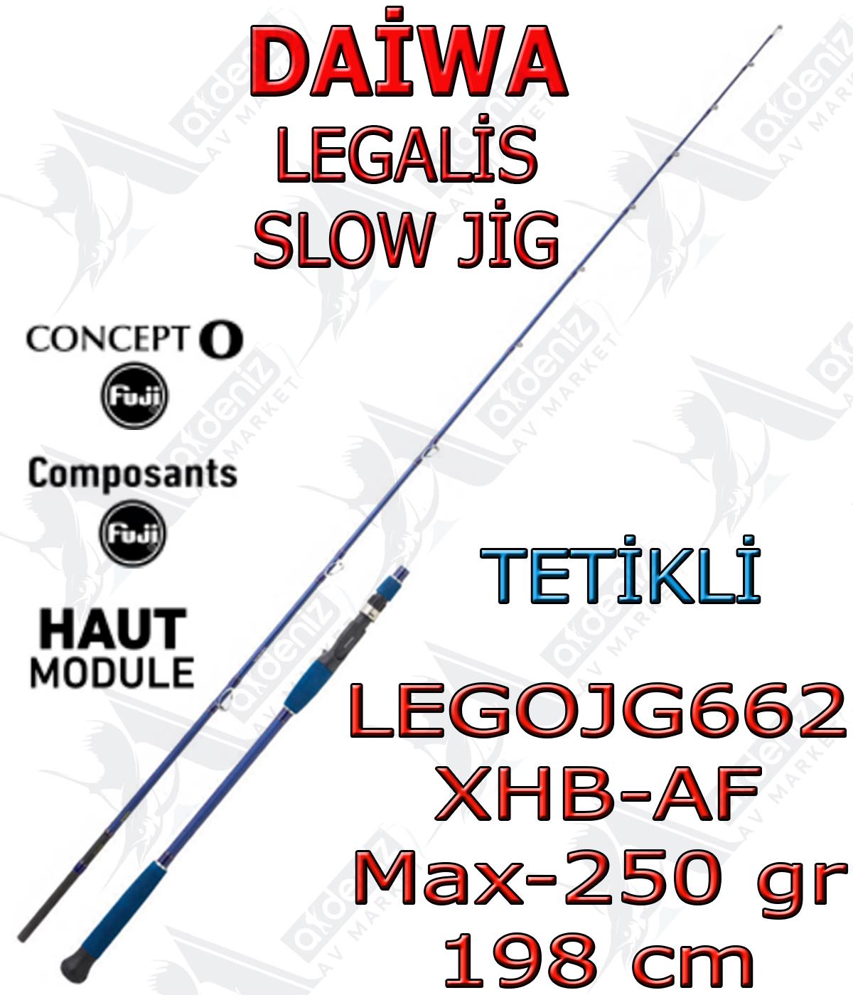 Daiwa Legalis Oceano JG 1.98 Mt Max-250Gr Slow Jig Kamışı (2 Parça-Tetikli) LEGOJG662XHBAFDAİWA
