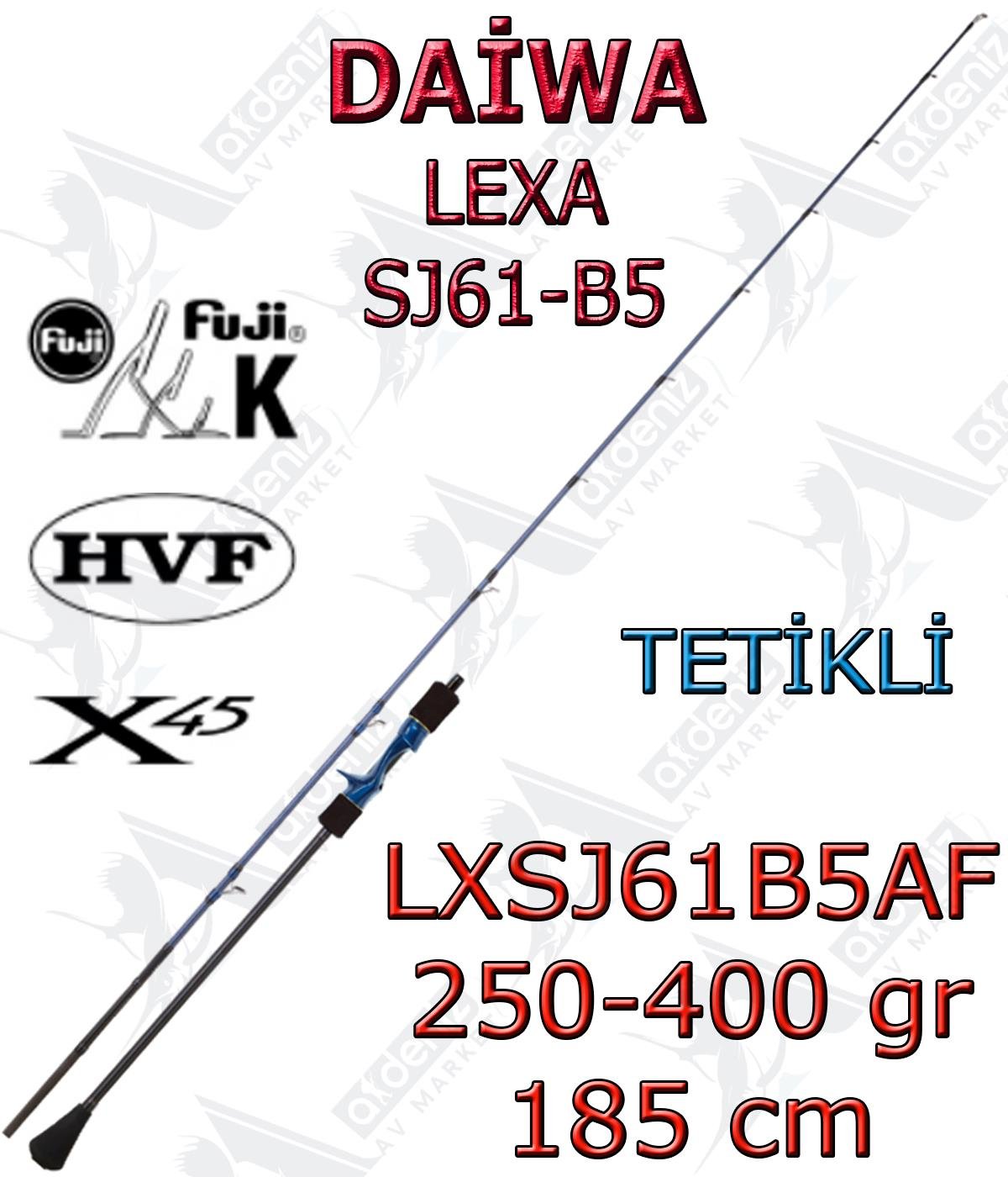 Daiwa Lexa 185 Cm 250-400Gr Slow Jigging Kamış (Tetikli-2 Parça) LXSJ61B5AFDAİWA