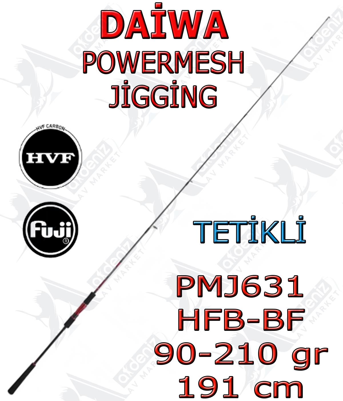 Daiwa New Powermesh Slow Jig 191 Cm 90-210Gr Olta Kamışı (Tetikli-Tek Parça)DAİWA