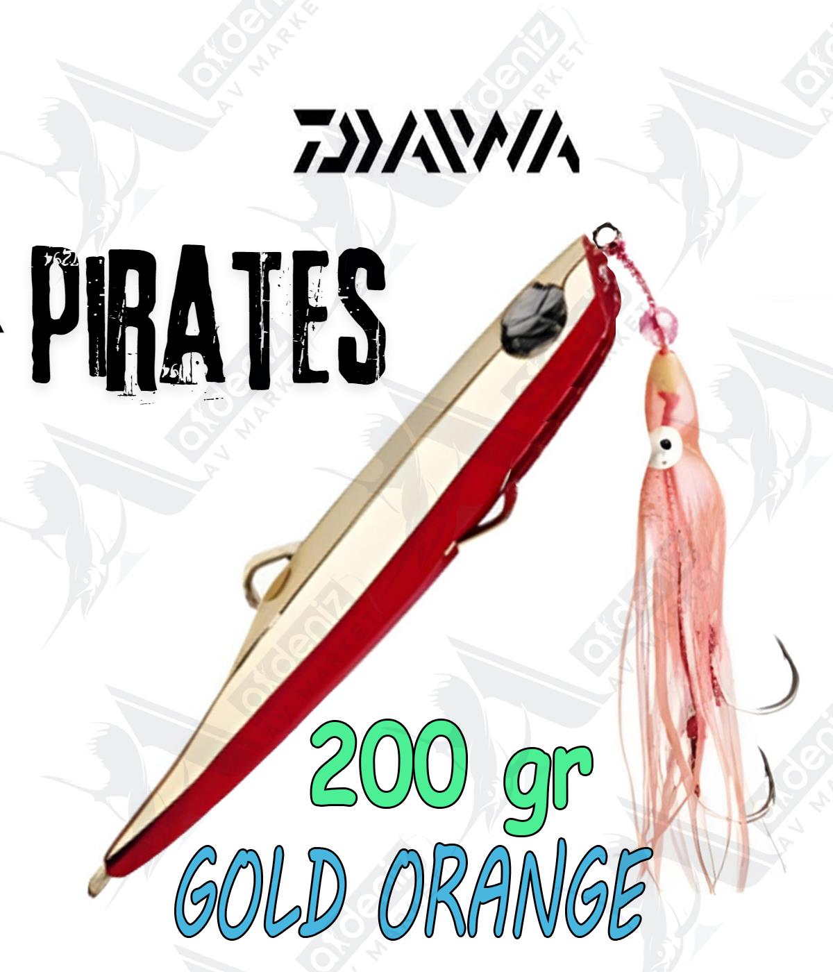 Daiwa Pirates 200 gr İnchiku Jig Yem PR200G19 #Gold OrangeDAİWA
