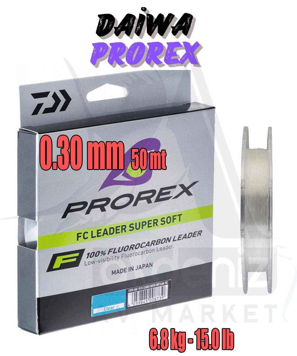 Daiwa Prorex FC Leader Super Soft Fluoro Carbon Lider Misina 0.30 mm 50 mtDAİWA