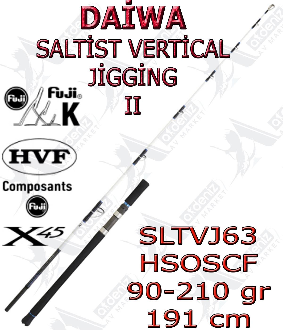 Daiwa Saltist Vertical Jig 191 Cm 90-210Gr Olta Kamışı (2 Parça)DAİWA