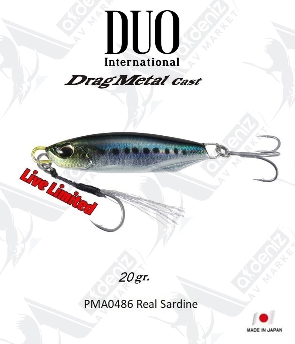Duo Drag Metal Cast Jig 20 gr #PMA0486 Real SardineDUO