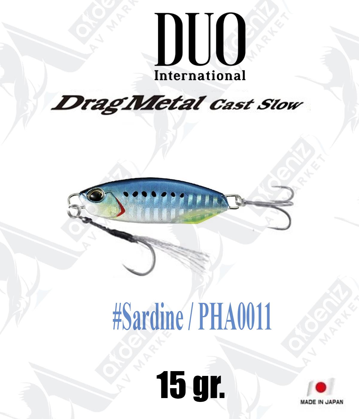 Duo Drag Metal Cast Slow Jig 15gr #PHA0011 SardineDUO
