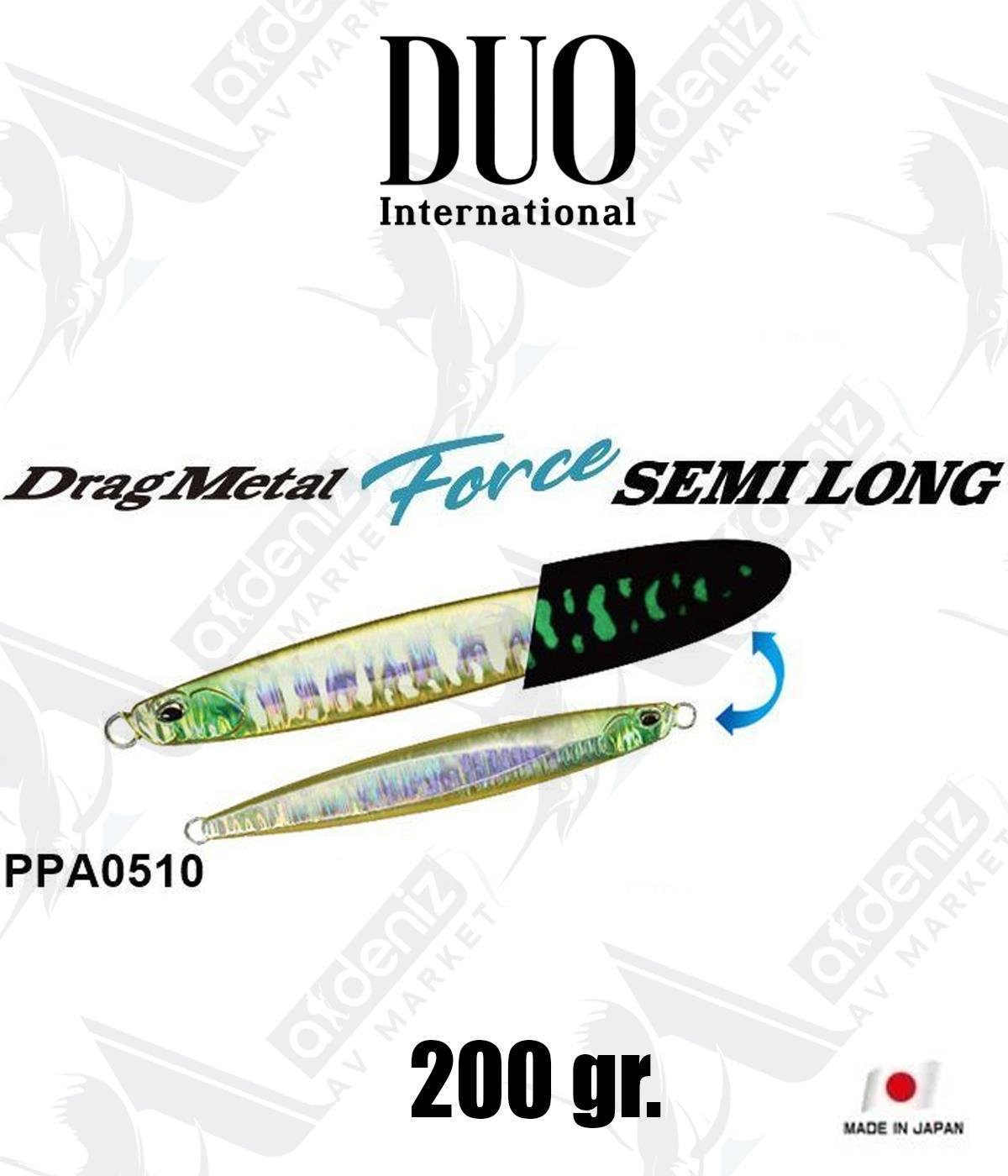 Duo Drag Metal Force Semi Long Jig 200 gr #PPA0510 Squid GlowDUO