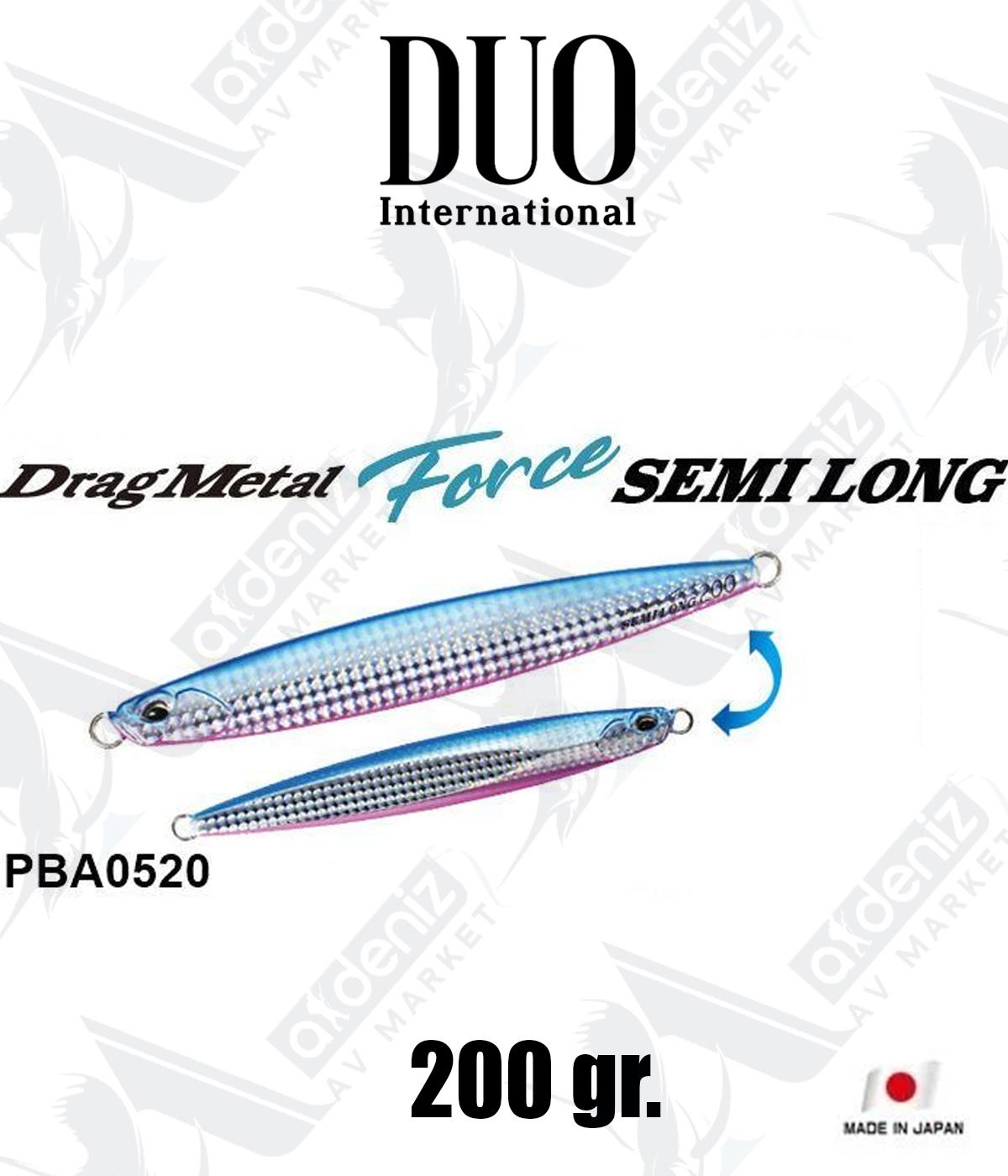 Duo Drag Metal Force Semi Long Jig 200 gr #PPA0520 Blue PinkDUO