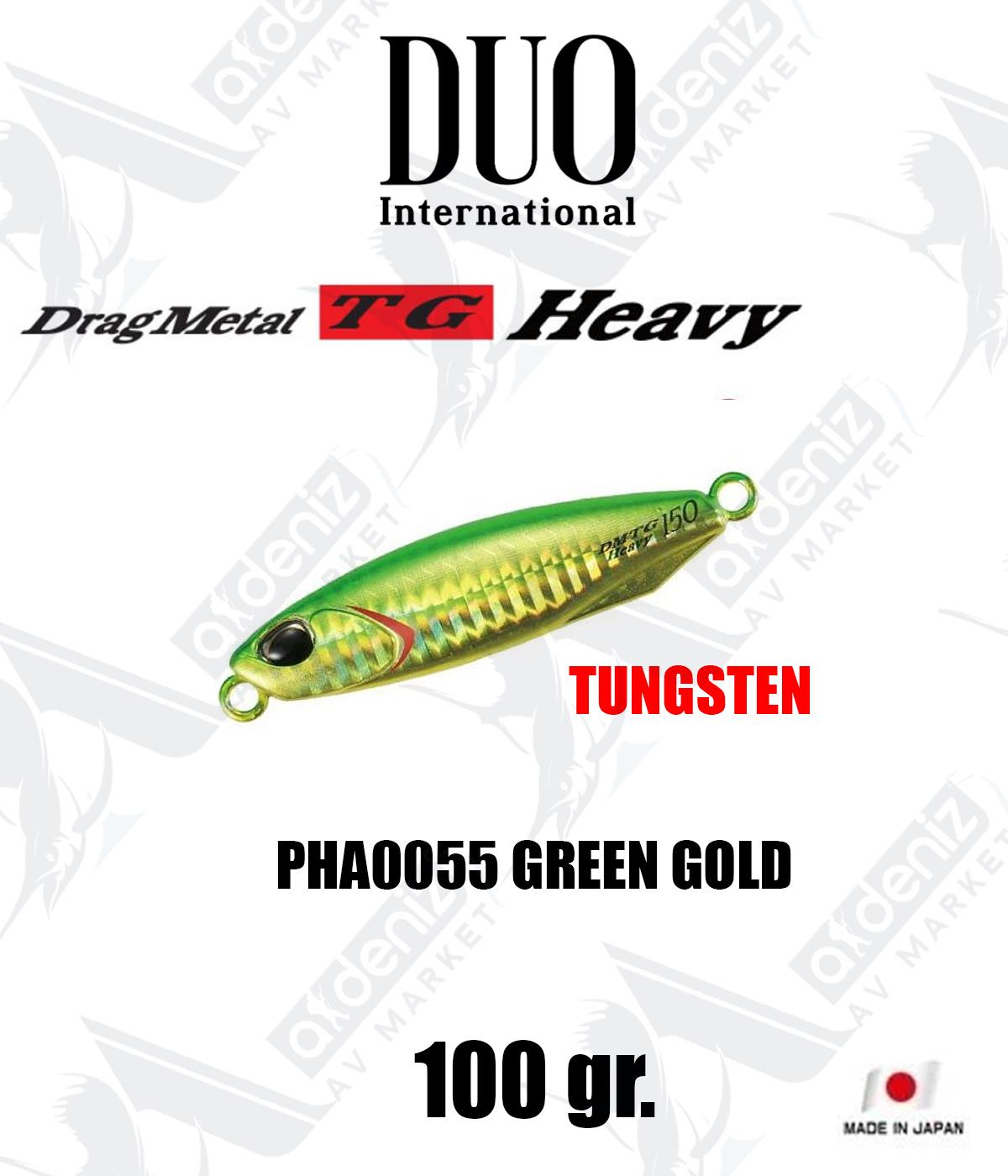 Duo Drag Metal TG Tungsten Heavy Jig 100 gr #PHA0055 Green GoldDUO
