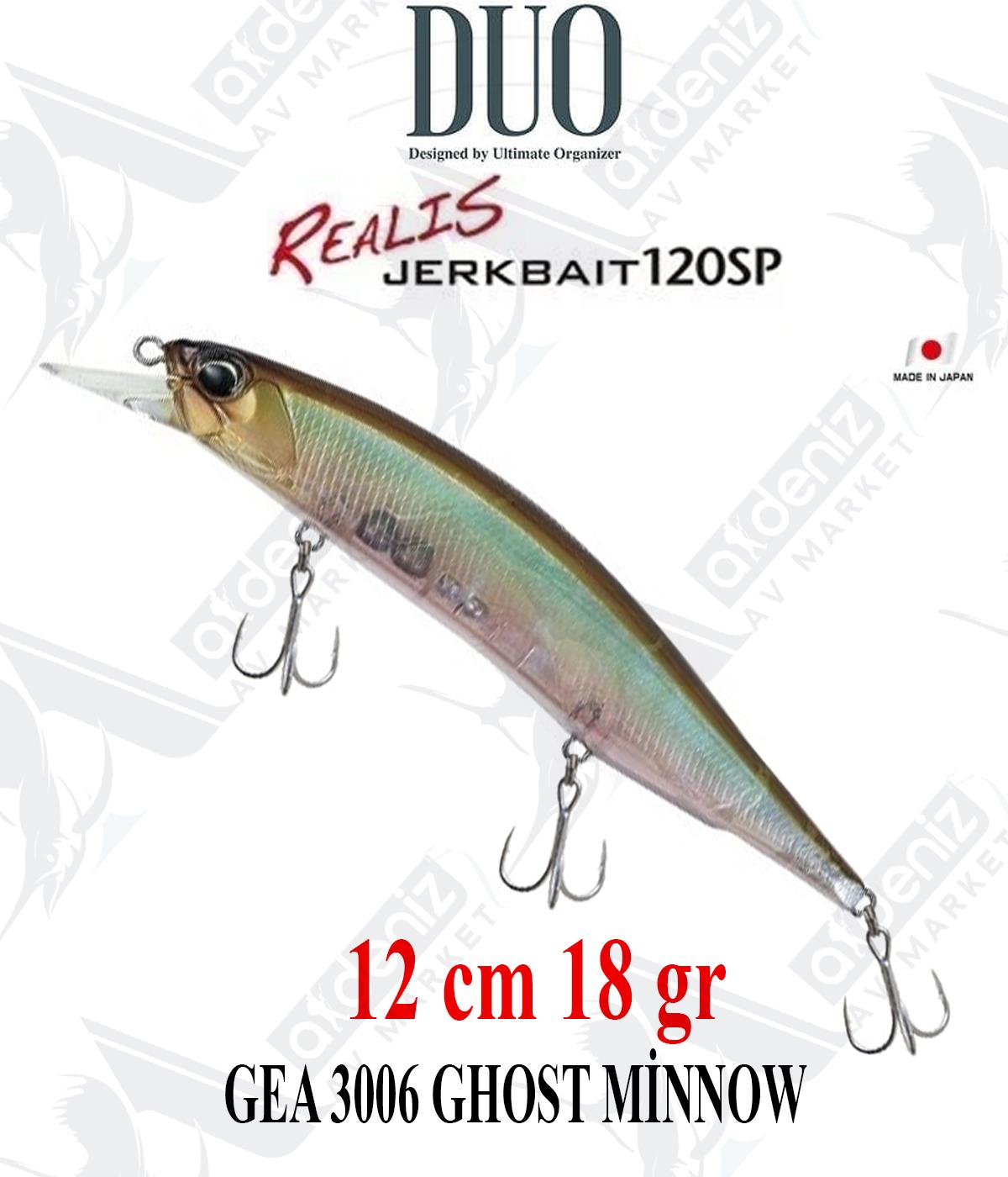 Duo Realis Jerkbait 120SP 12cm 18gr #GEA3006 GHOST MİNNOWDUO
