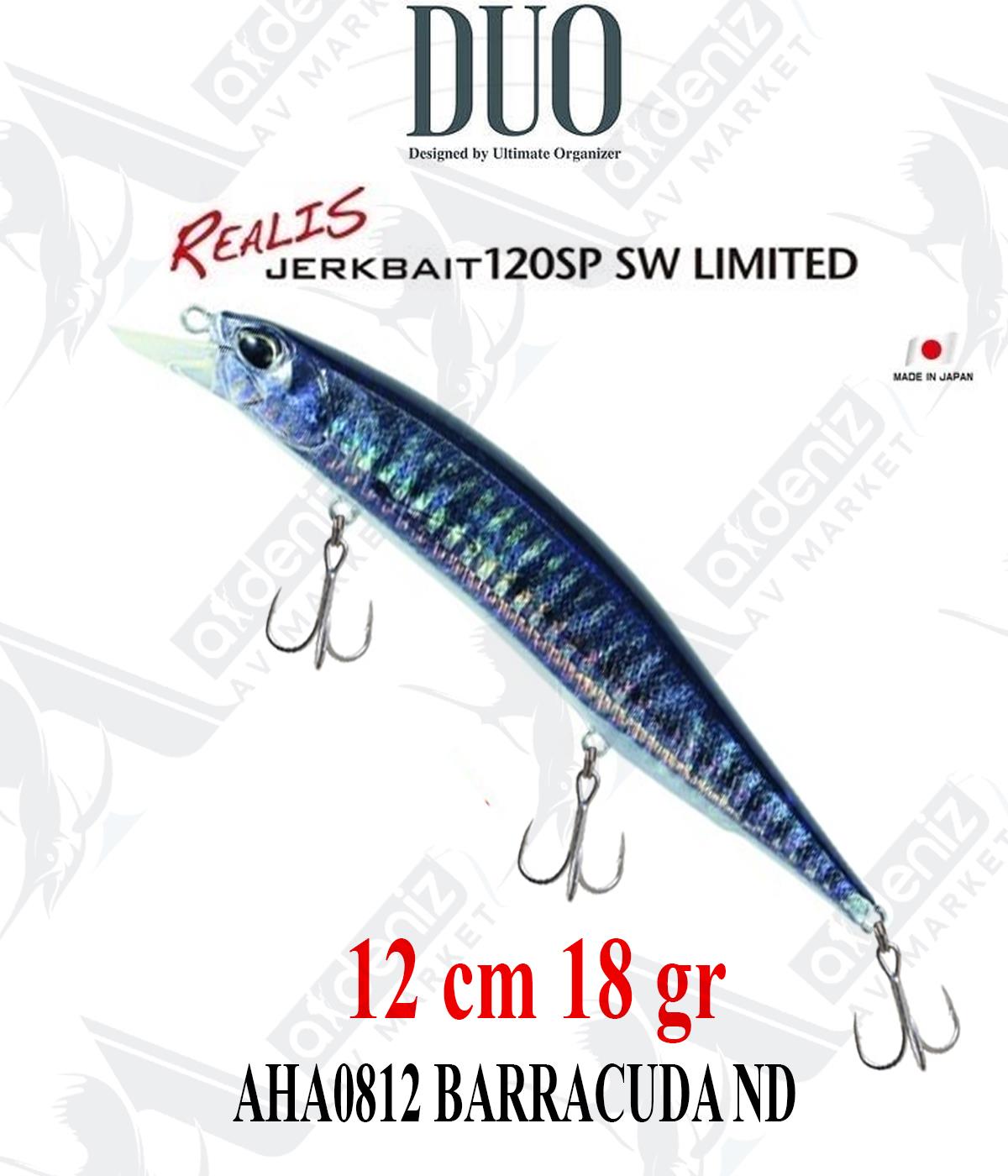 Duo Realis Jerkbait 120SP SW Limited 12cm 18gr #AHA0812 BARRACUDA NDDUO