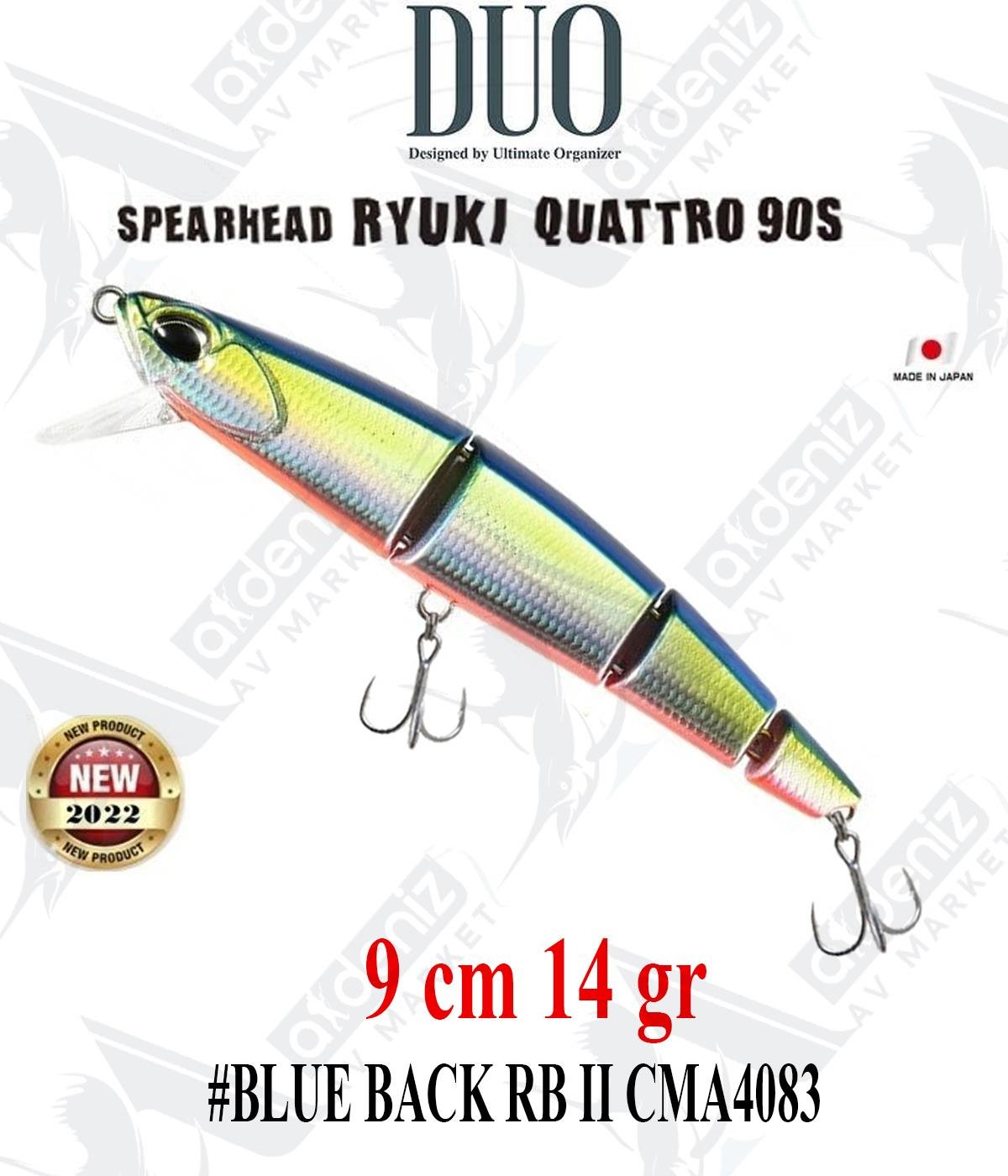 Duo Spearhead Ryuki Quattro 90S (Sinking) #CMA4083 BLUE BACK RB IIDUO