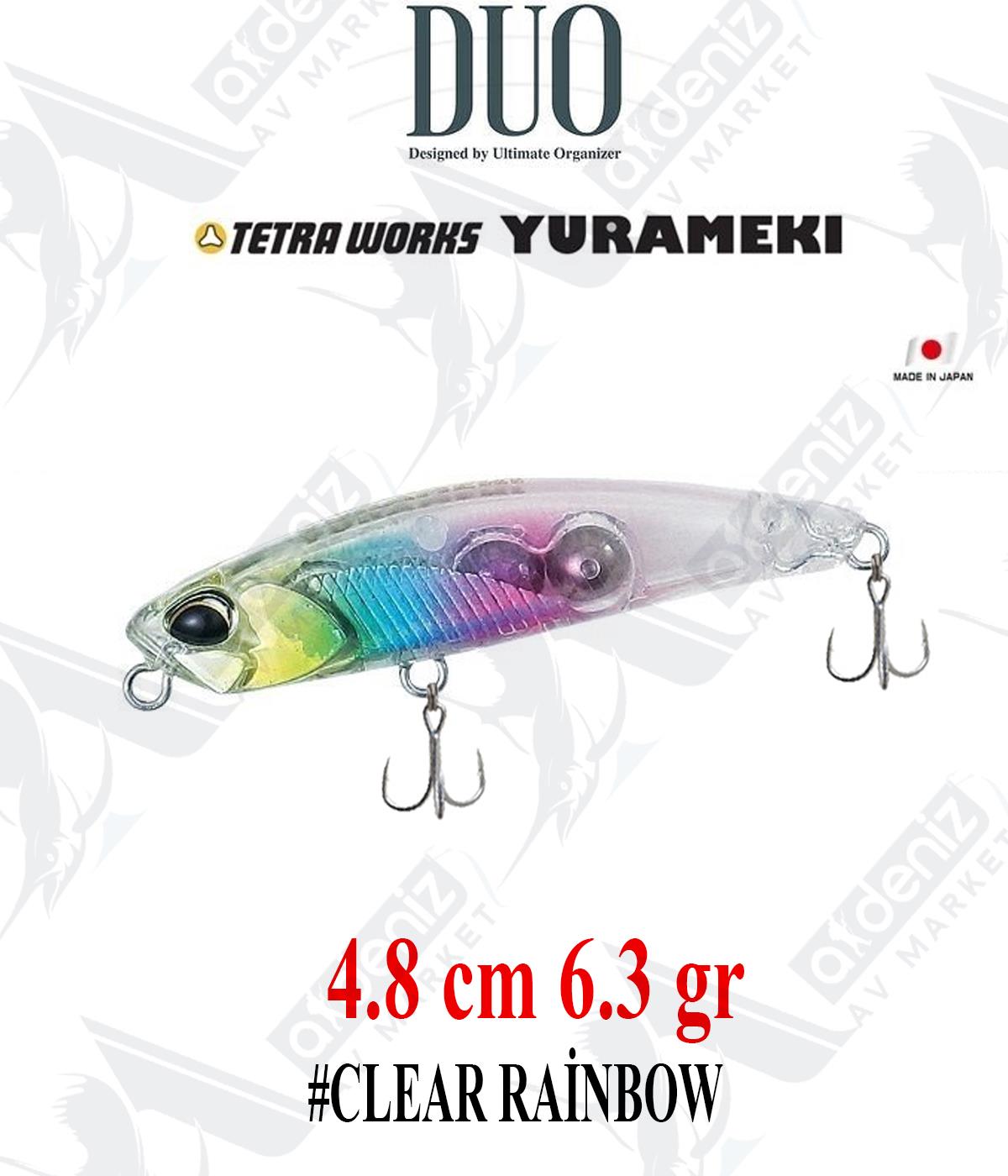 Duo Tetra Works Yurameki 48S 6.3gr (Sinking) #DNH0304 CLEAR RAİNBOWDUO