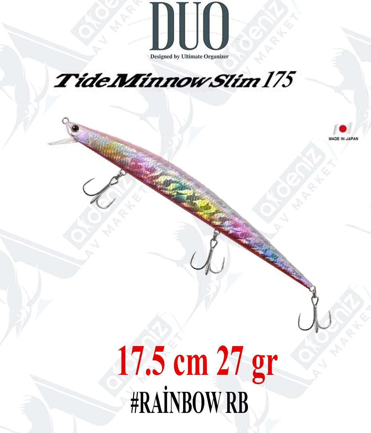 Duo Tide Minnow Slim 175 F 27 gr (Floating) #AJA0035 Rainbow RBDUO
