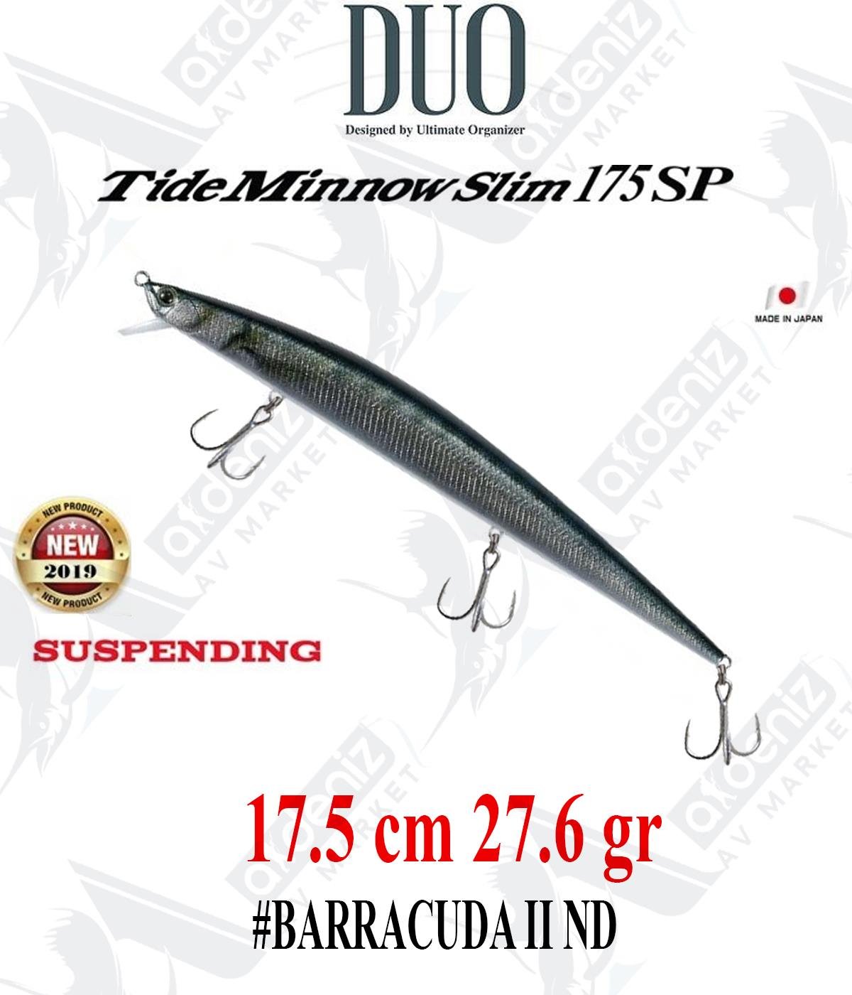 Duo Tide Minnow Slim 175 SP 27.6 gr (Suspending) #CCC0832 Barracuda II NDDUO