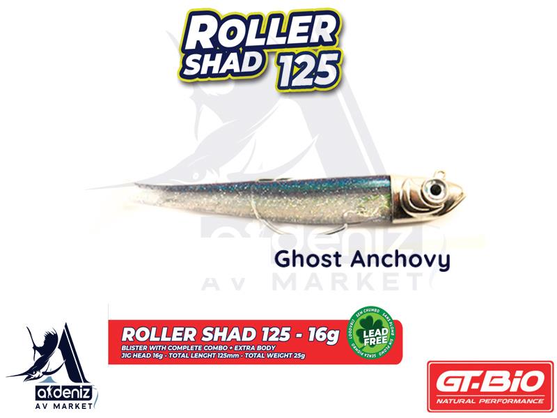 GT-BİO Roller Shad 125 Combo + Body 12,5 cm 16 gr Silikon Balık # Ghost AnchovyGT-BİO