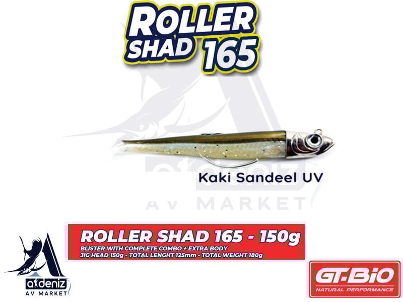 GT-BİO Roller Shad 165 Combo + Body 16,5 cm 150 gr Silikon Balık # Kaki Sandeel UVGT-BİO