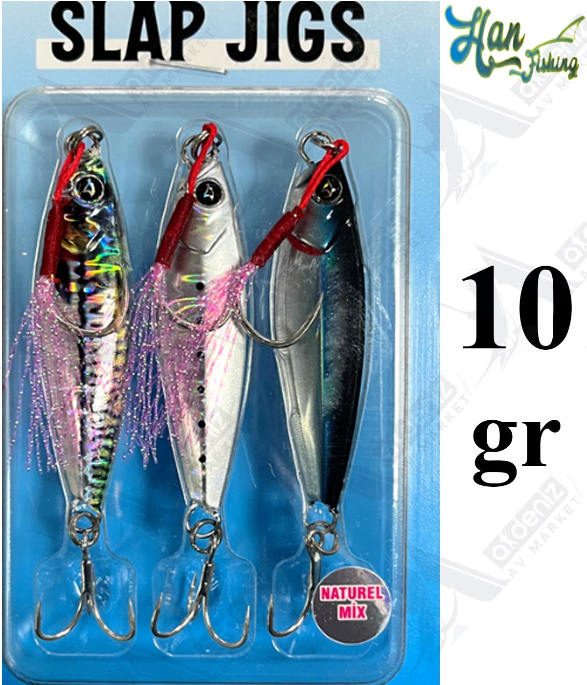 Hanfish Slap Jigs 10Gr  #Naturel MixHAN FİSHİNG