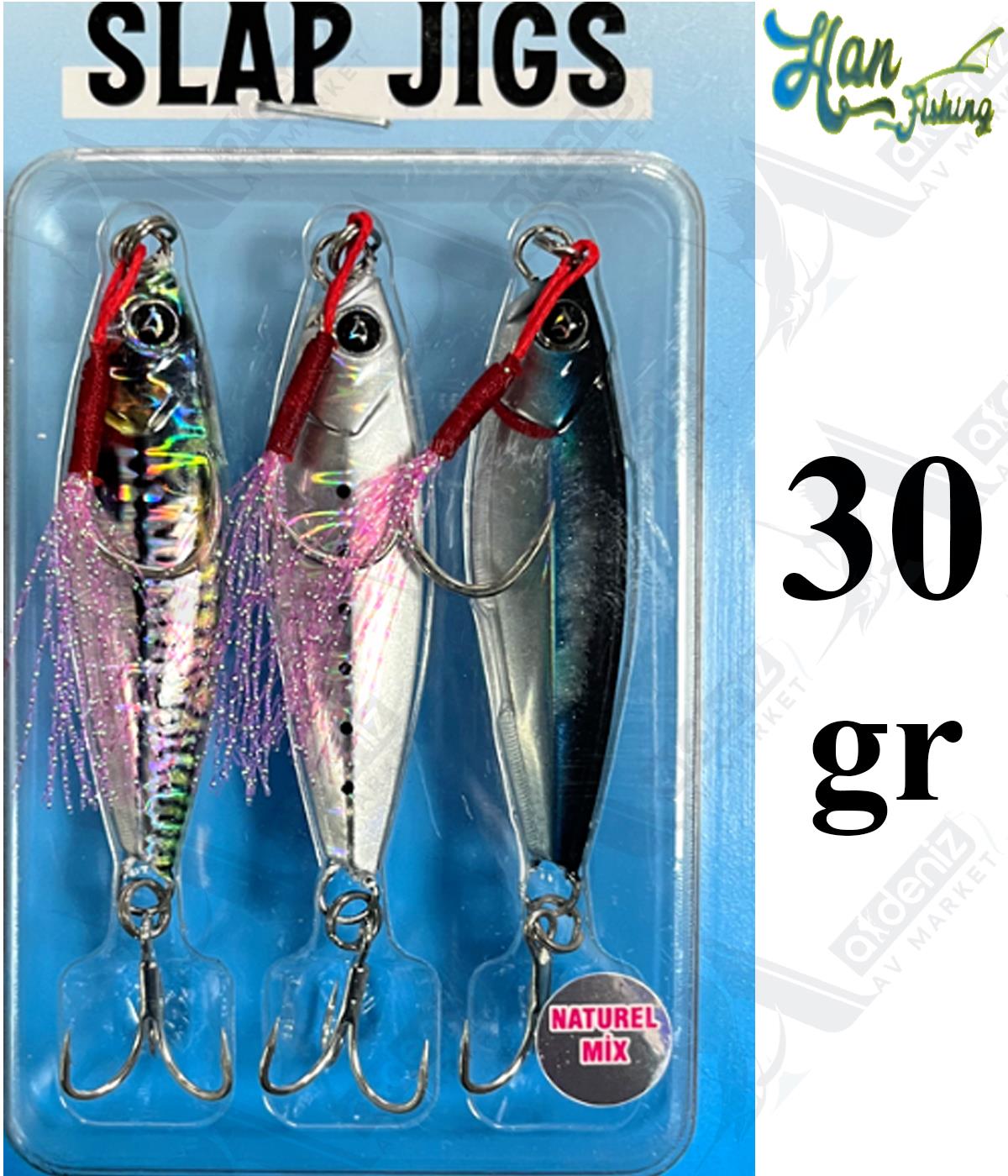 Hanfish Slap Jigs 30Gr #Naturel MixHAN FİSHİNG