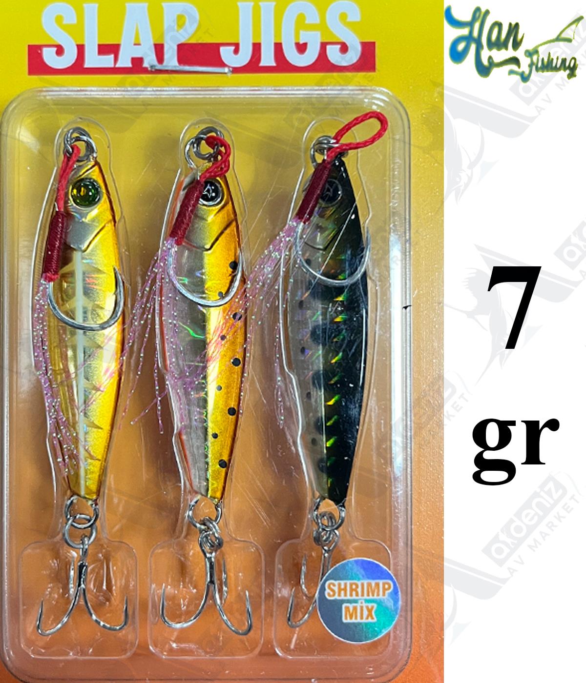 Hanfish Slap Jigs 7Gr  #Shrimp MixHAN FİSHİNG