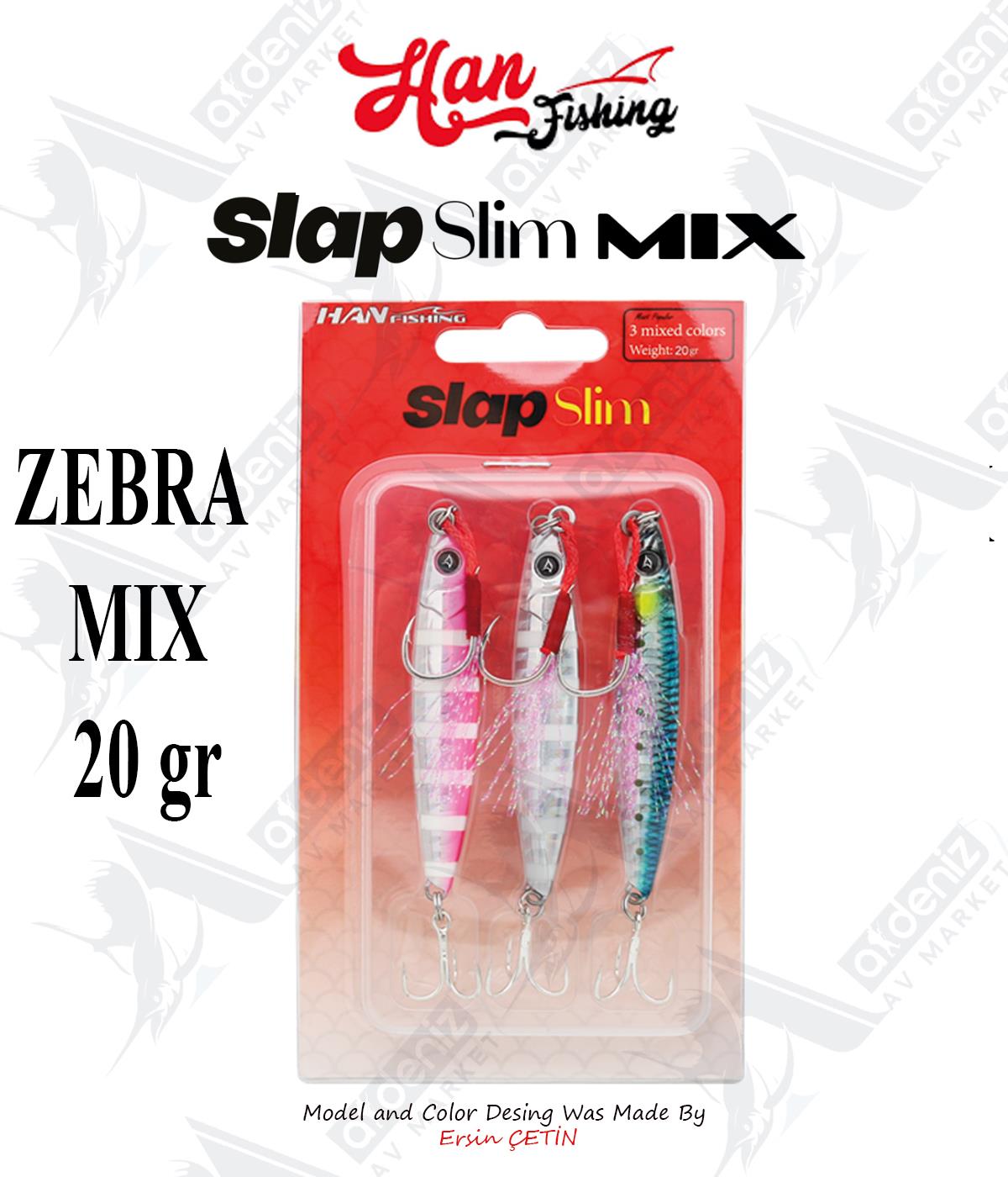 Hanfish Slap Slim Jig #ST00383 Zebra Mix 20GrHAN FİSHİNG