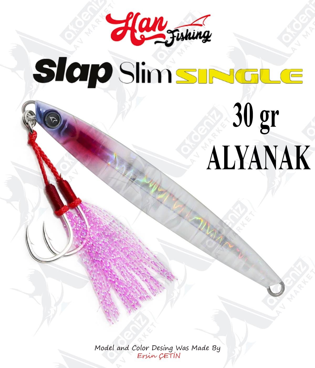 Hanfish Slap Slim Single Jigs 30 gr #AlyanakHAN FİSHİNG
