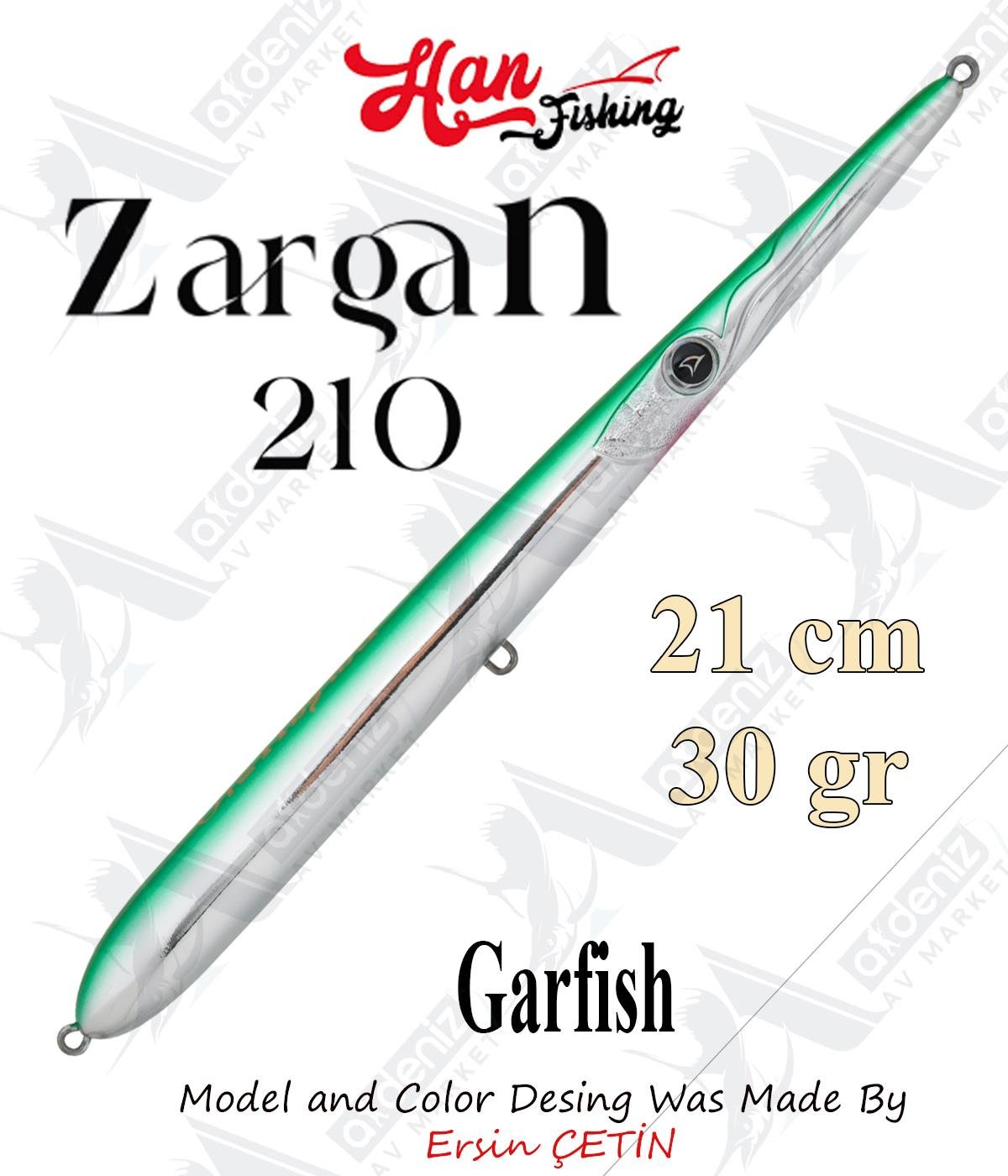Hanfish Zargan 210mm 30gr Su Üstü Maket Balık #Z-7040 Garfish.HAN FİSHİNG