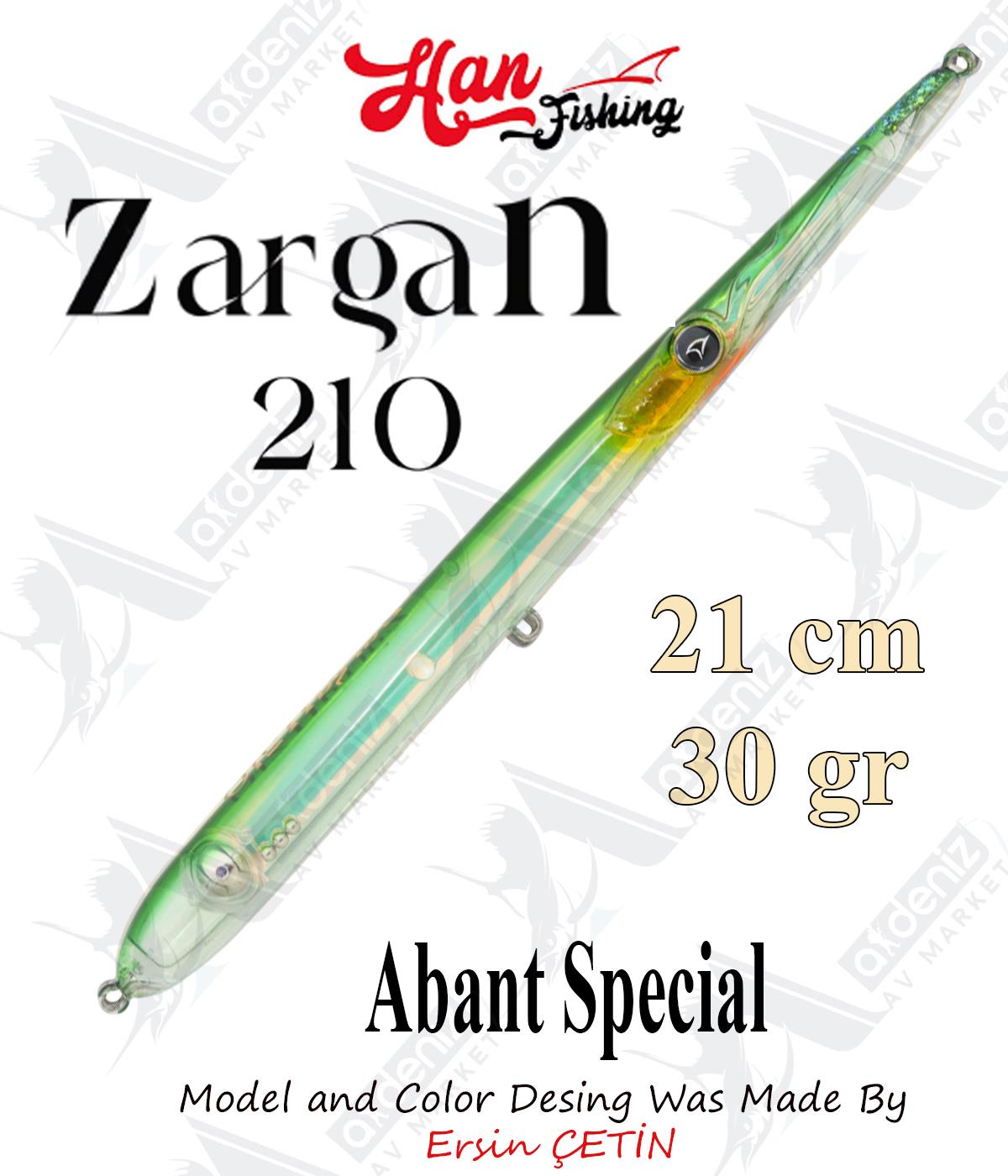 Hanfish Zargan 210mm 30gr Su Üstü Maket Balık #Z-7140 Abant Special.HAN FİSHİNG