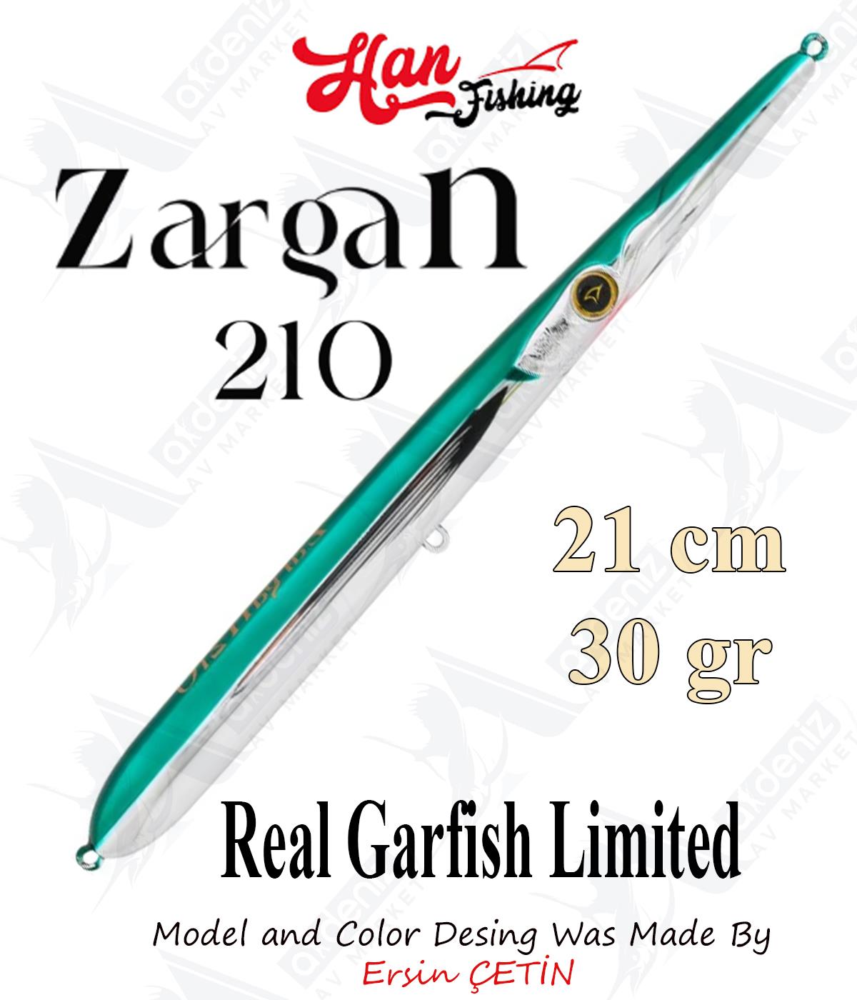 Hanfish Zargan 210mm 30gr Su Üstü Maket Balık #Z-7240 Real Garfish Limited.HAN FİSHİNG