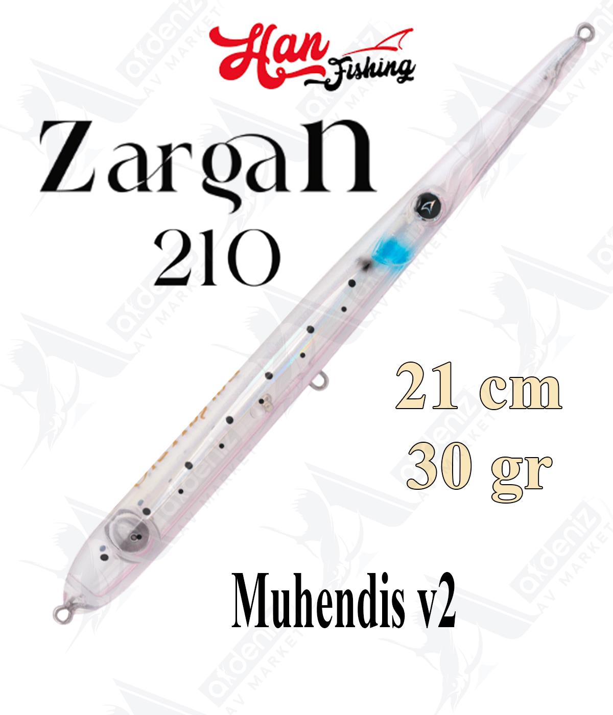 Hanfish Zargan 210mm 30gr Su Üstü Maket Balık #Z-7160 Mühendis V2.HAN FİSHİNG