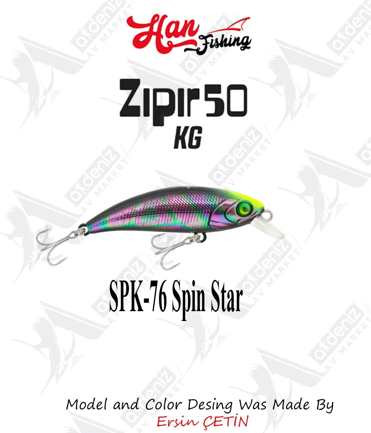 Hanfish Zıpır Kısa Gaga SPK-76 Spin StarHAN FİSHİNG