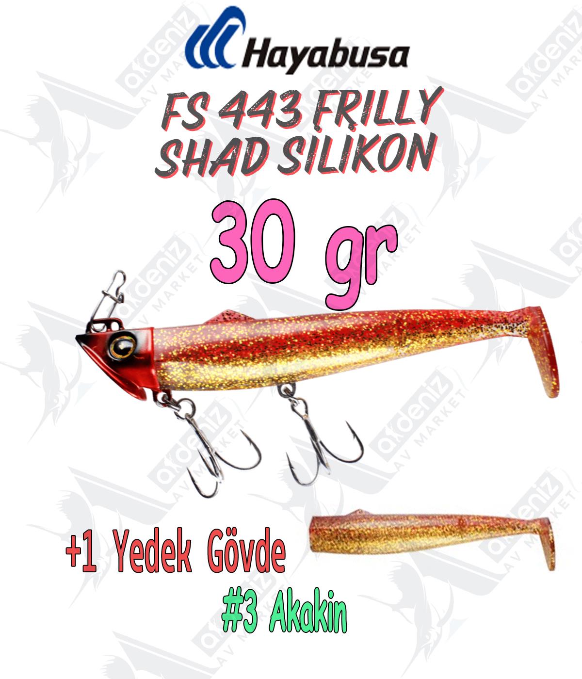 Hayabusa Frilly Shad FS 443 Silikon Sahte Balık 30gr Color:3 AkakinHAYABUSA