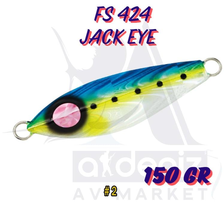 Hayabusa Fs 424 Jack Eye Slow Jig 150 gr 10 cm Color:2HAYABUSA