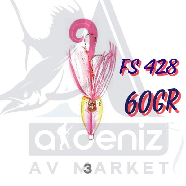 Hayabusa Kick Rubber 60gr FS 428 Tai Montajlı Set Jig Yem #3HAYABUSA